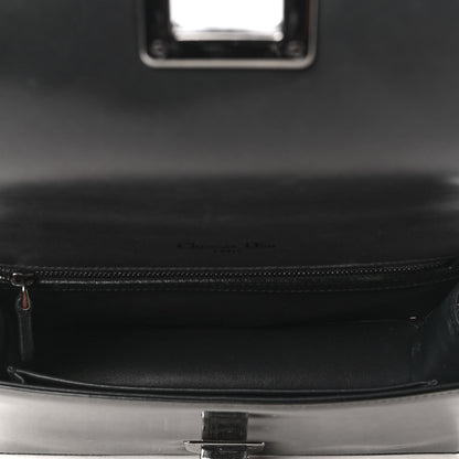 Christian Dior Metallic Patent Micro-Cannage Medium Diorama Flap Bag Graphite 4 of 4