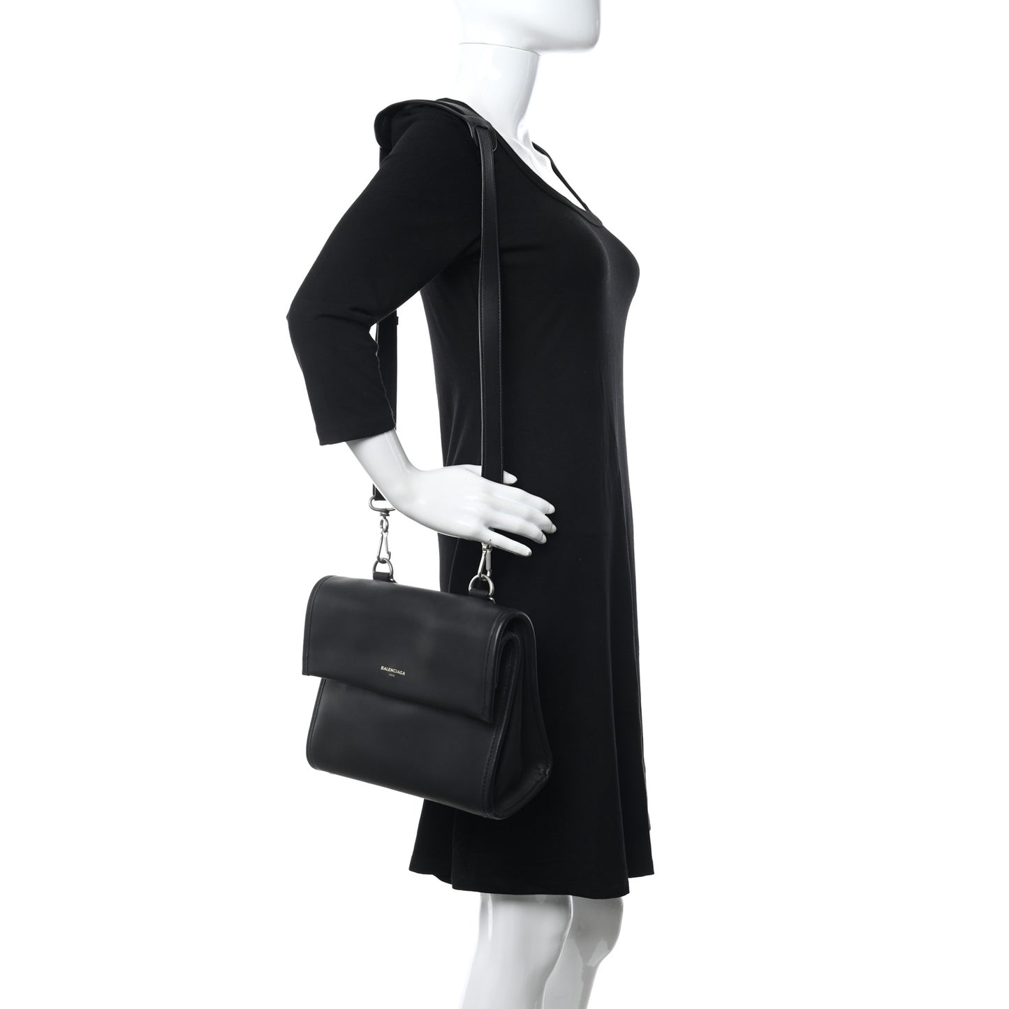 Veau Soyeux Small Tool Satchel Black