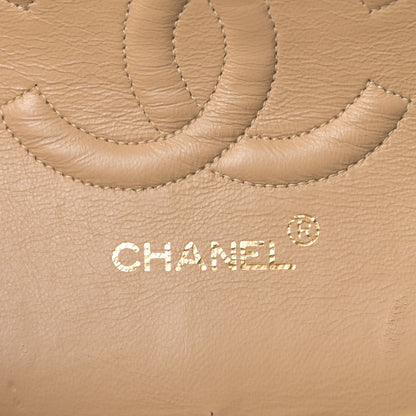 Chanel Lambskin Quilted Medium Double Flap Beige 5 of 23