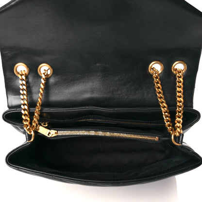Saint Laurent Calfskin Y Quilted Monogram Medium Loulou Chain Satchel Black 5 of 10