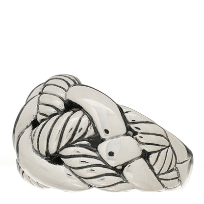 David Yurman Sterling Silver Woven Cable Dome Ring 56 7.5 3 of 5