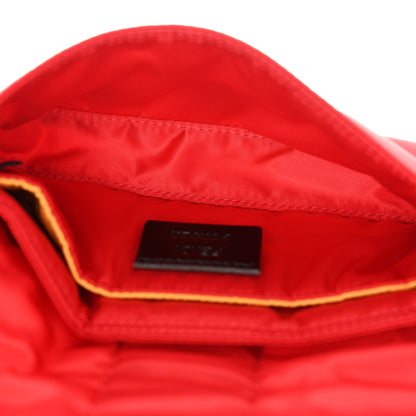 Fendi X PORTER Nylon Cuoio Roma Mini Phone Baguette Belt Bag Cardinale Fuoco 5 of 11