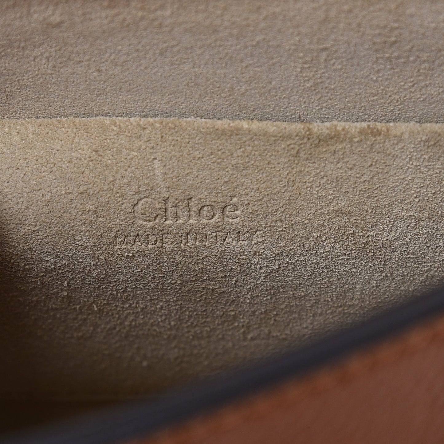 Calfskin Suede Small Nile Bracelet Bag Caramel