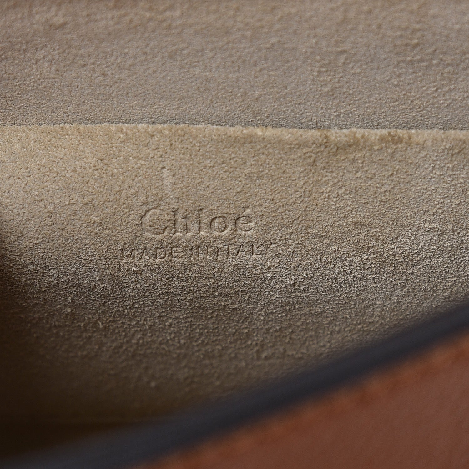 Chloe Calfskin Suede Small Nile Bracelet Bag Caramel 6 of 8