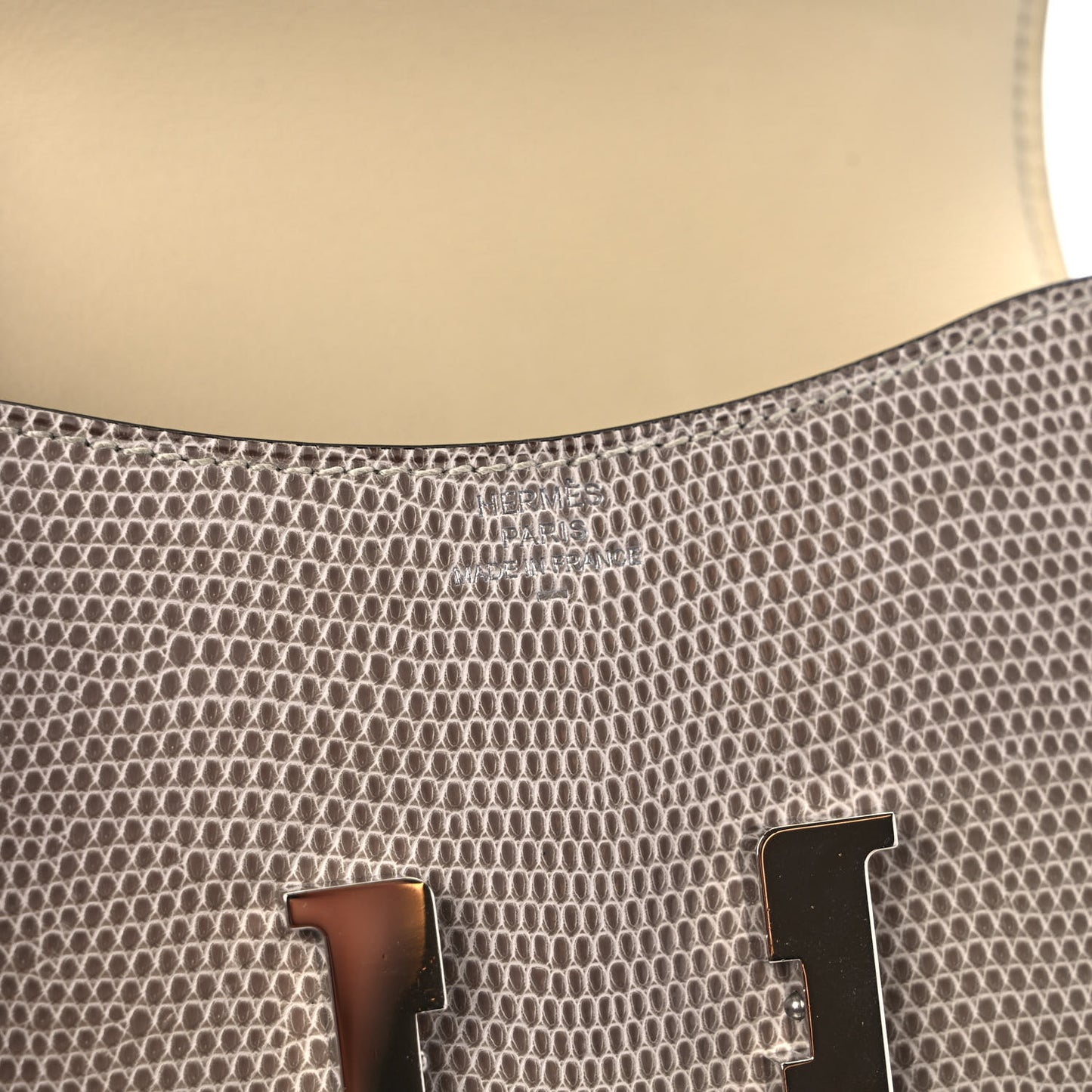 Lizard Constance Slim Wallet Ficelle