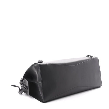 Balenciaga Grained Calfskin Neo Classic Black Hardware Large Top Handle Bag Black 4 of 10