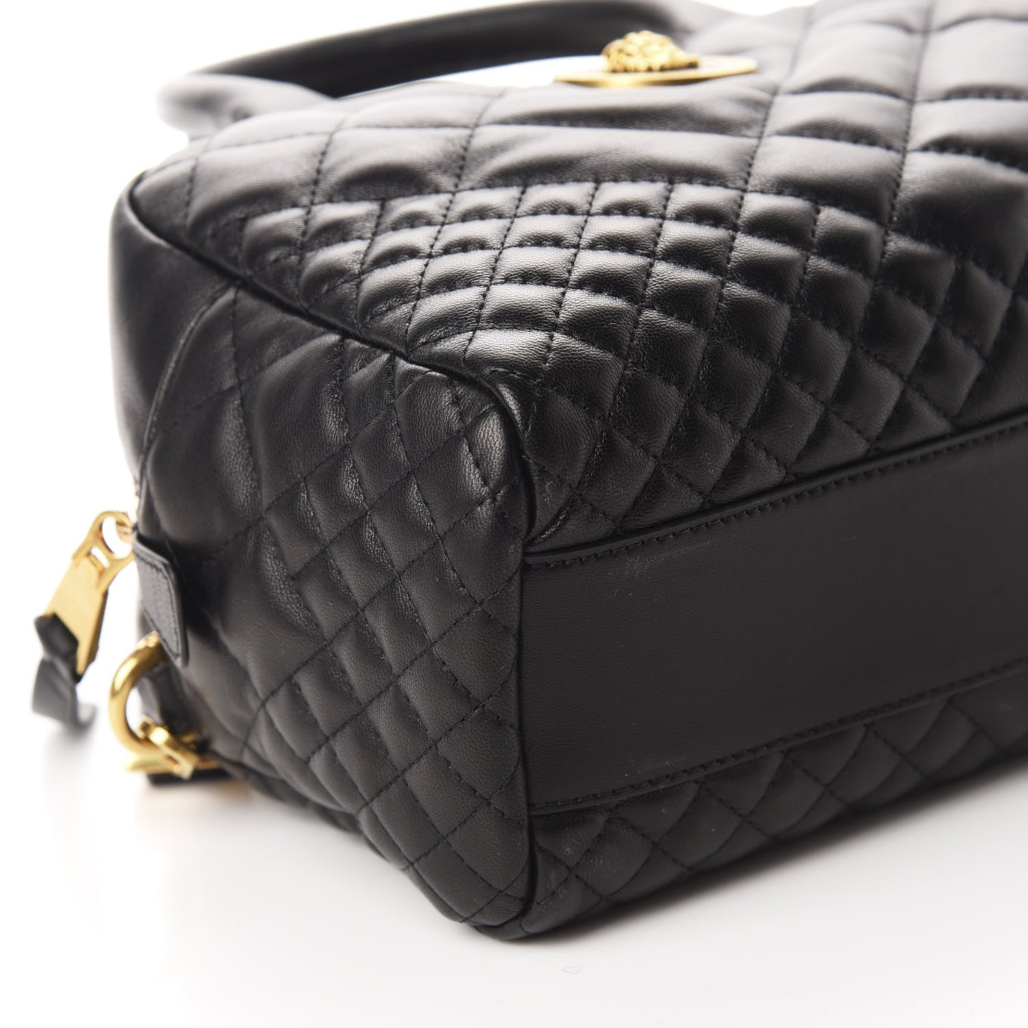 Versace Nappa Quilted Icon Bowler Black 6 of 9