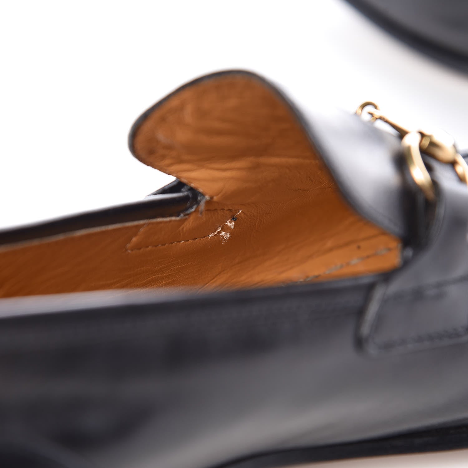Gucci Calfskin Womens Jordaan Loafers 39 Black 9 of 21