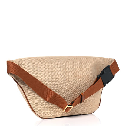 Gucci Vintage Canvas Web Belt Bag Sand Cuir 2 of 4