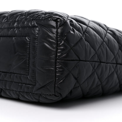 Chanel Nylon Quilted Coco Cocoon Hobo Black 9 of 9