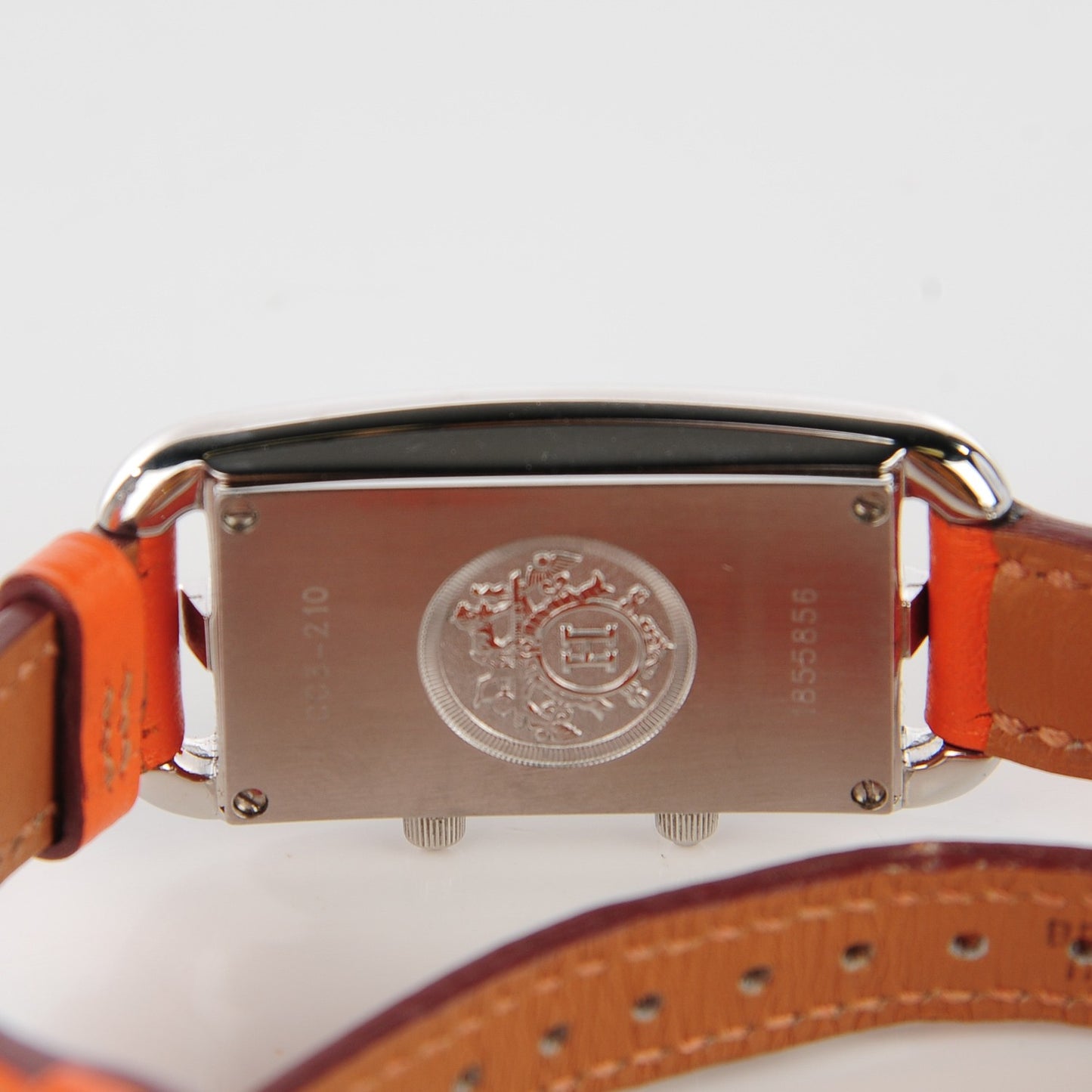 Stainless Steel Swift 20mm Cape Cod Double Tour Deux Zones Quartz Watch Orange