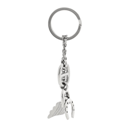 Hermes Palladium Bon Voyage Key Ring 1 of 4