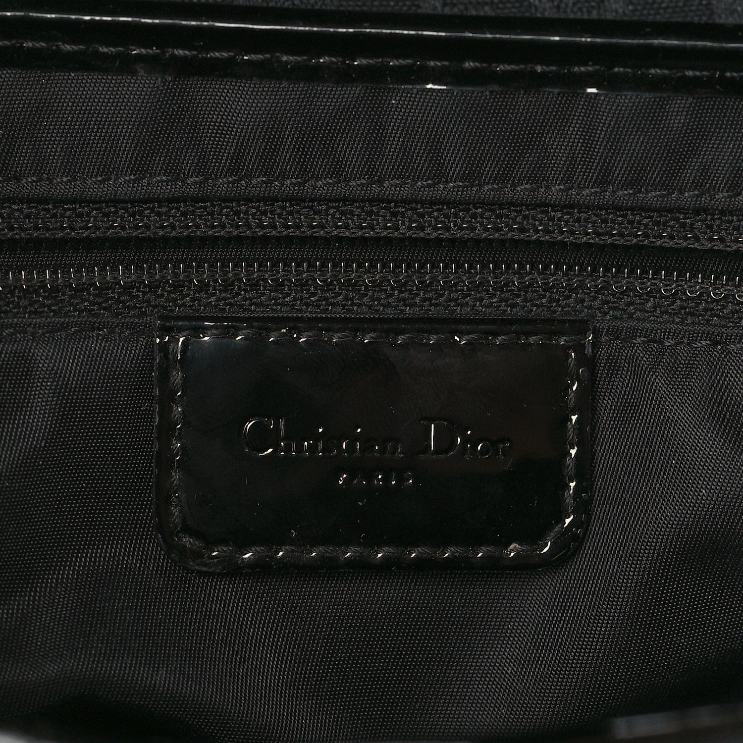 Christian Dior Monogram Saddle Bag Black 6 of 10