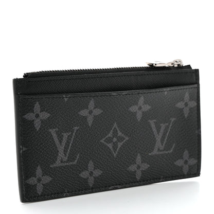 Louis Vuitton Reverse Monogram Eclipse Taiga Coin Card Holder 3 of 8