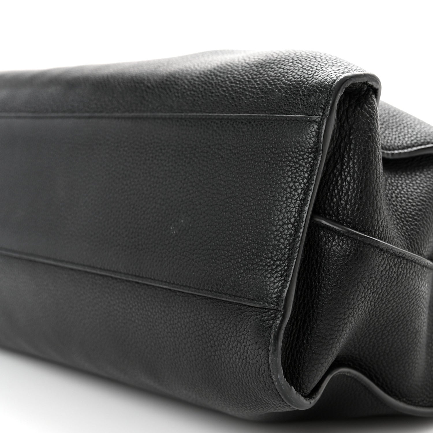 Saint Laurent Grained Calfskin Large Thin Sac De Jour Black 9 of 18