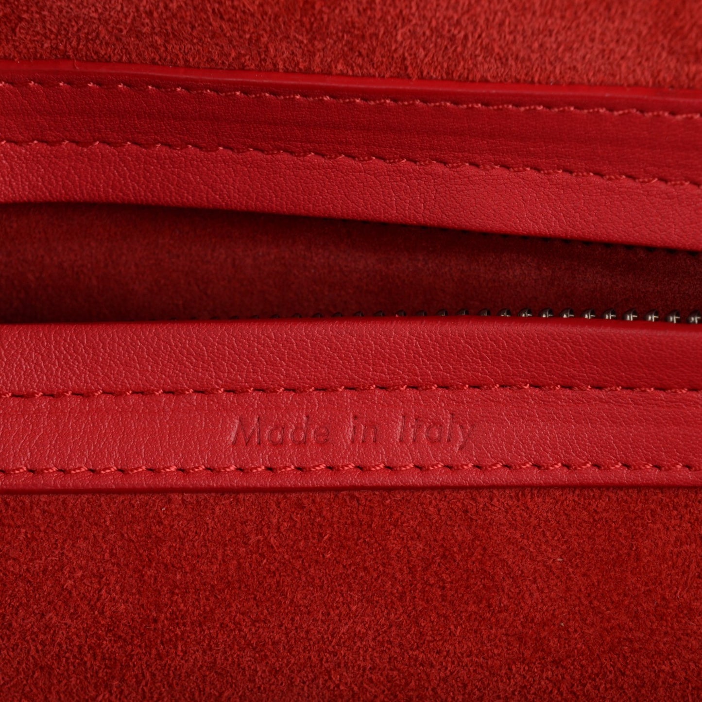 Supple Calfskin Medium Phantom Luggage Vermillion
