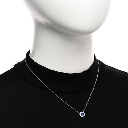 Tiffany Platinum Diamond Tanzanite Soleste Pendant Necklace 2 of 5