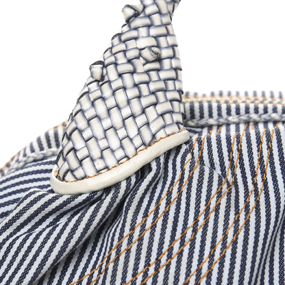 Fendi Denim Striped Spy Bowler Blue 12 of 12