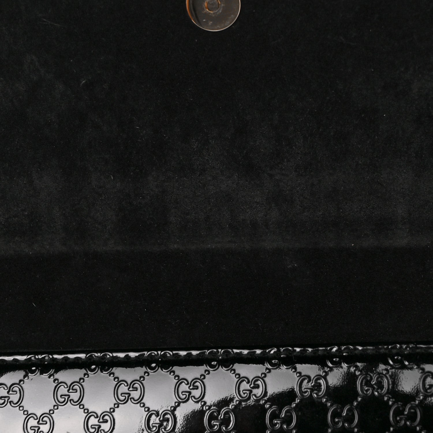 Gucci Patent Microguccissima Small Broadway Clutch Black 10 of 11