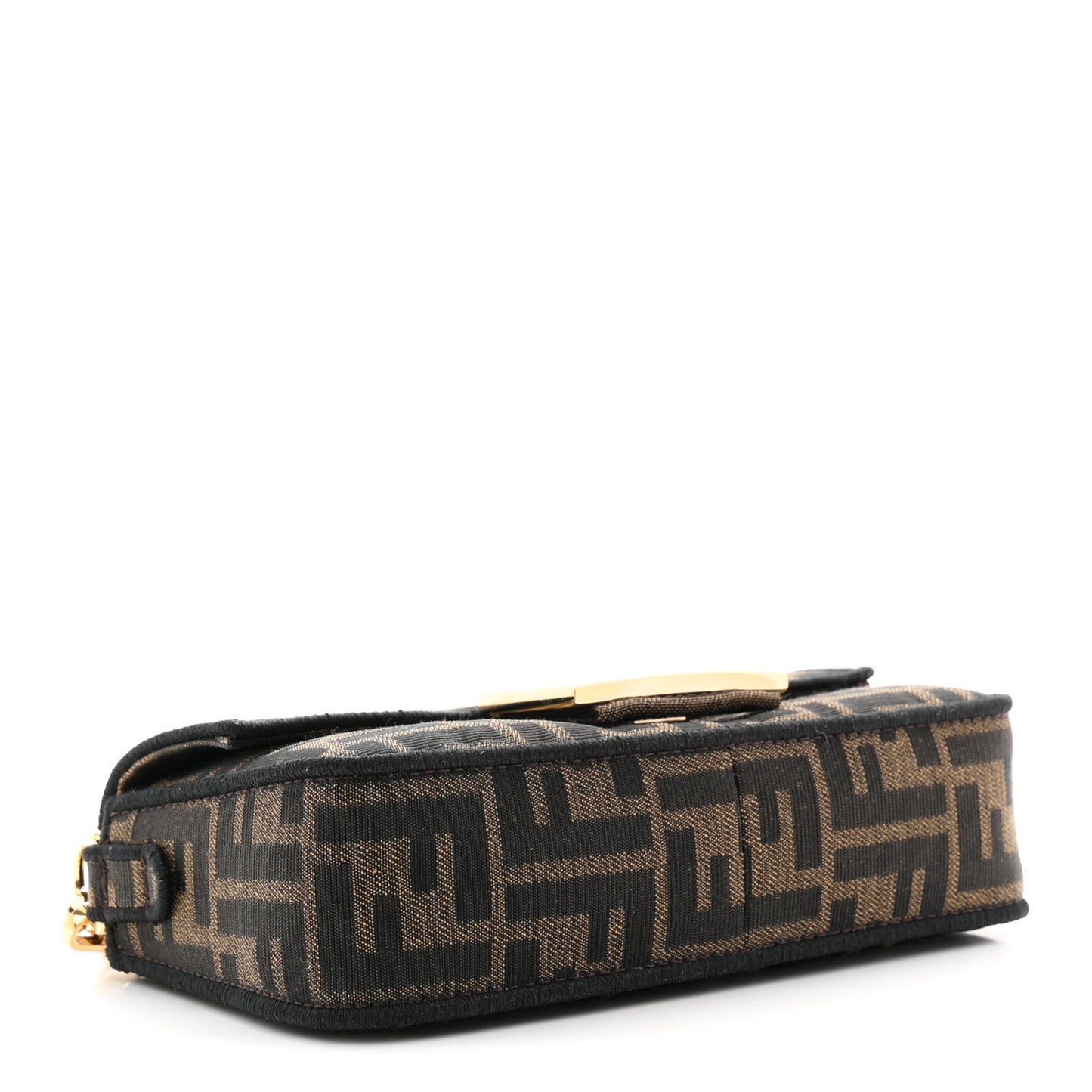 Fabric Jacquard FF 1974 Mini Baguette Tobacco Moro Black