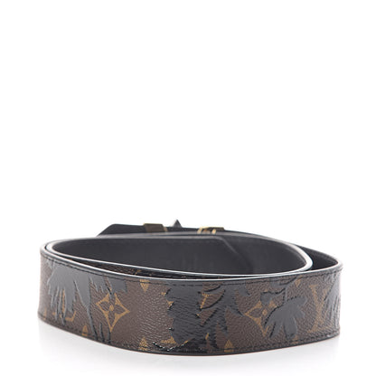Louis Vuitton Monogram Blossom 35mm LV Twist Belt 80 32 Black 3 of 5