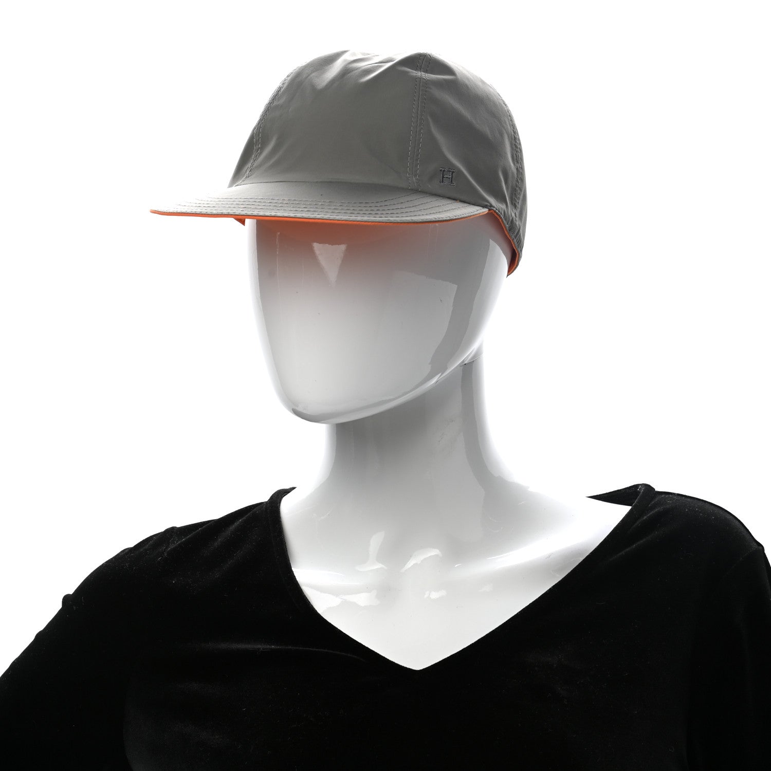 Hermes Nylon Reversible Roger Cap Orange 4 of 14
