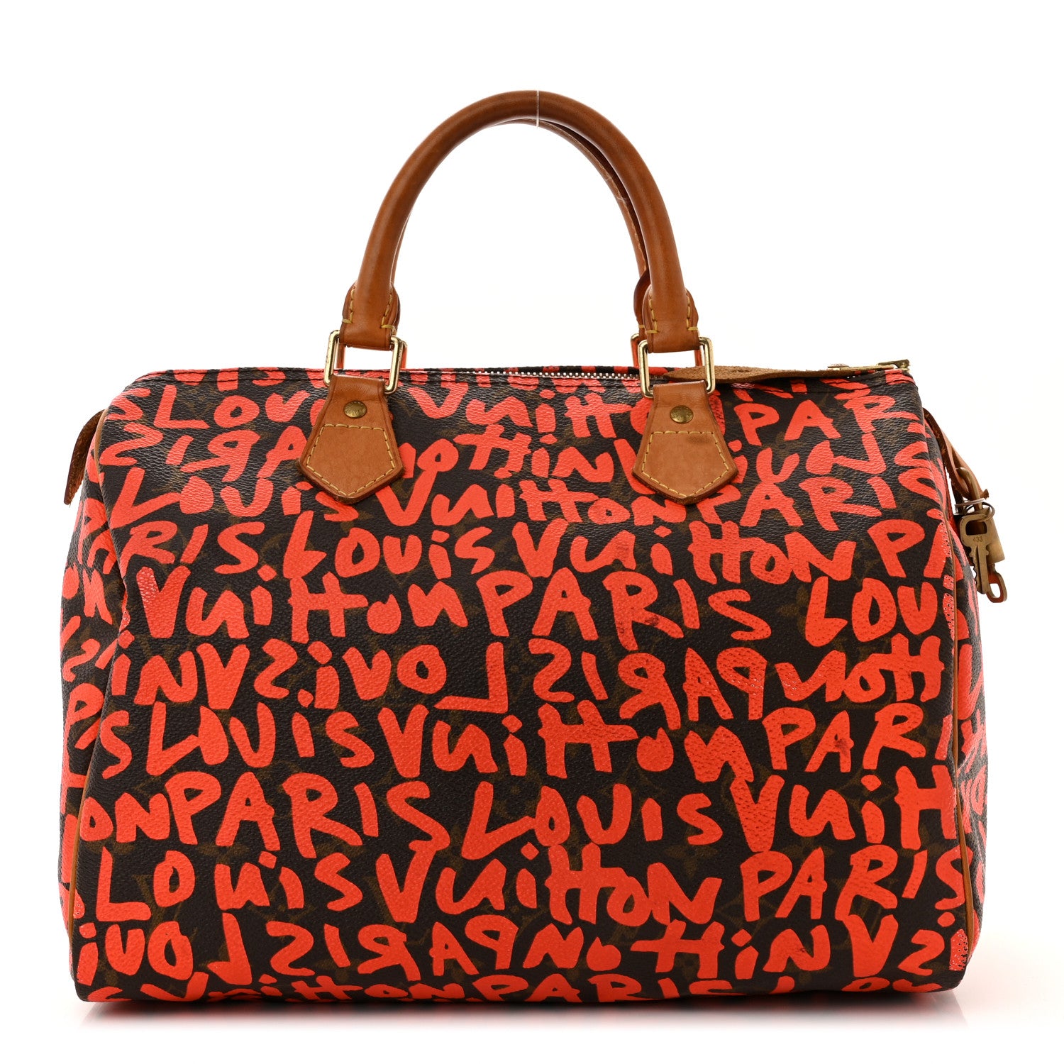 Louis Vuitton Monogram Graffiti Speedy 30 Orange 1 of 12