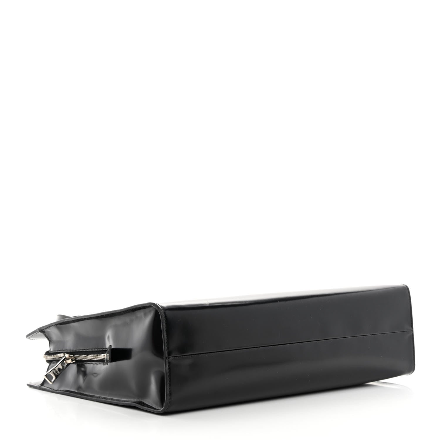 Prada Spazzolato Large Re-Edition 1995 Double Handle Handbag Black 4 of 14