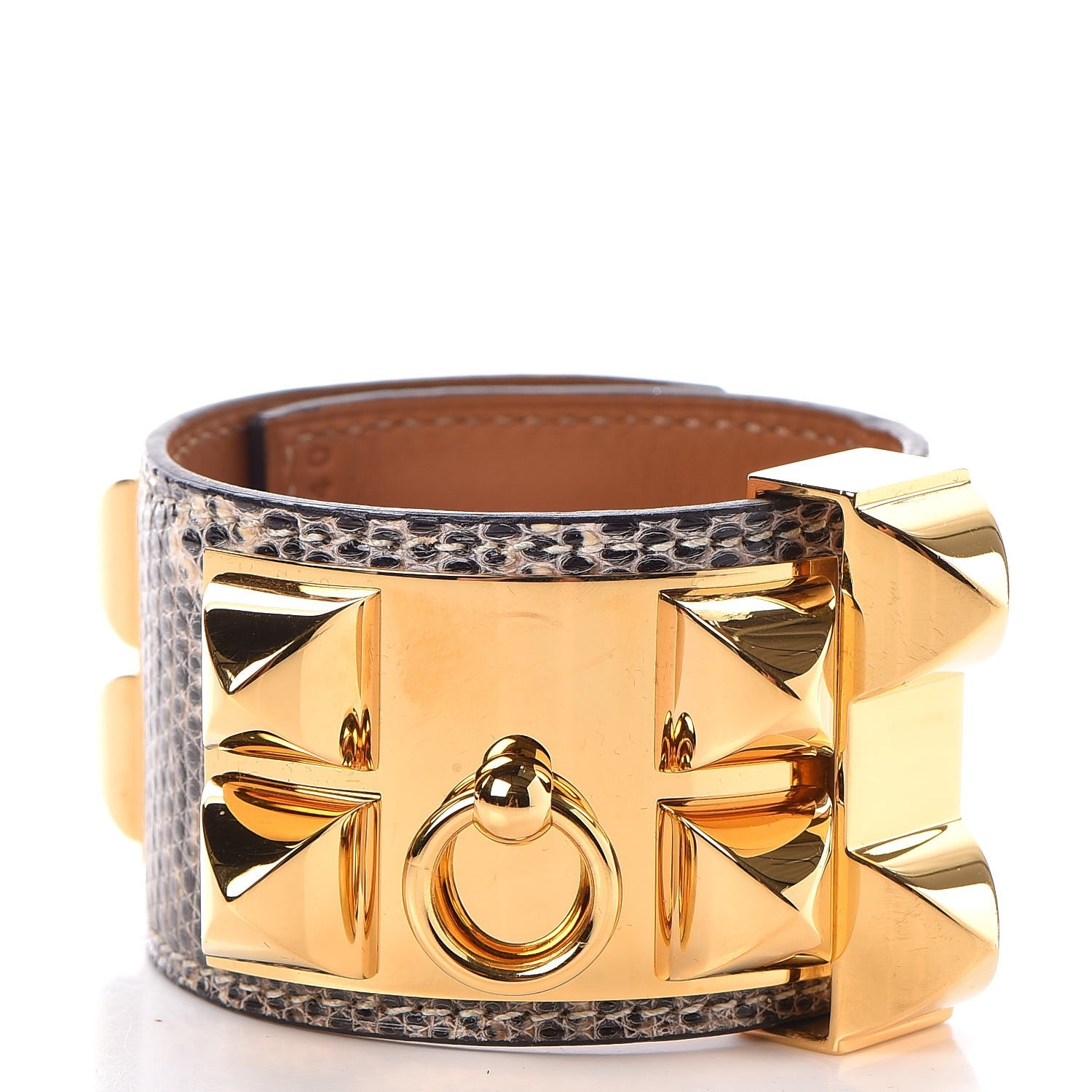 Hermes Lizard Collier De Chien CDC Bracelet S Ombre 3 of 9