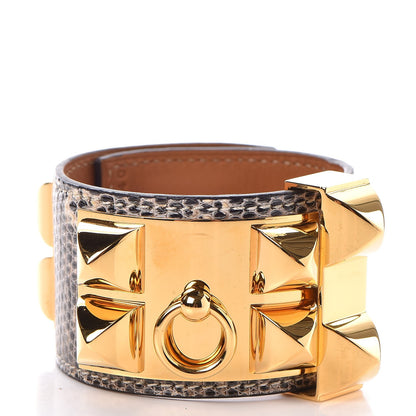 Hermes Lizard Collier De Chien CDC Bracelet S Ombre 3 of 9
