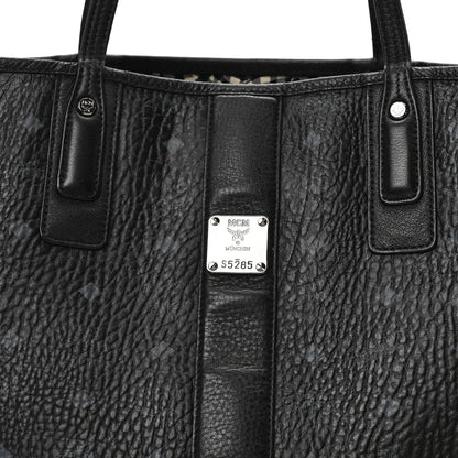 MCM Visetos Medium Liz Reversible Shopper Tote Black 8 of 17