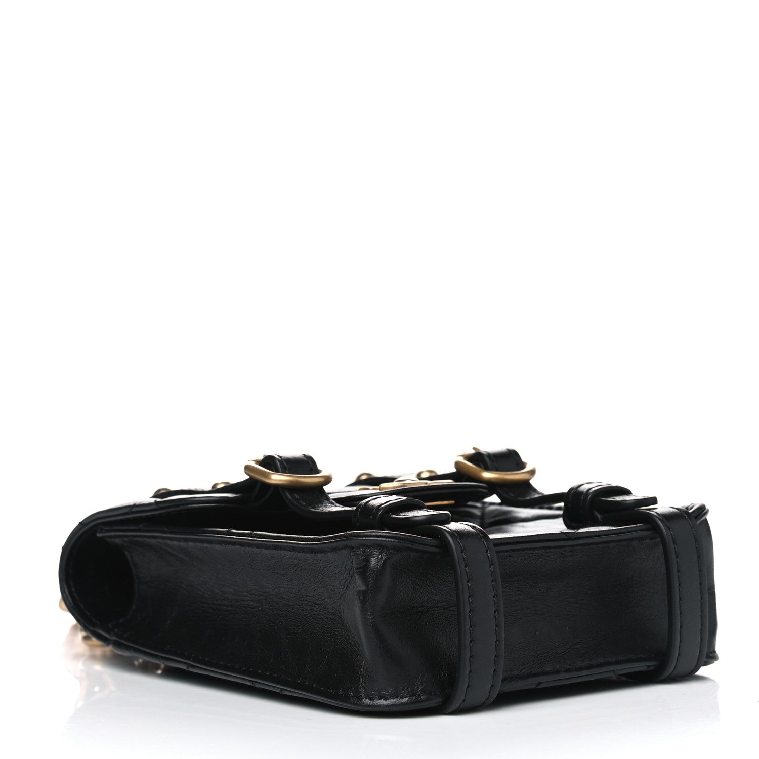Chanel Aged Calfskin Quilted Mini City School Flap Black 3 of 5