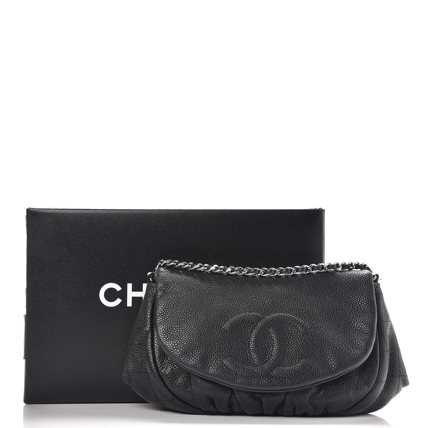 Caviar Half Moon Wallet On Chain WOC Black
