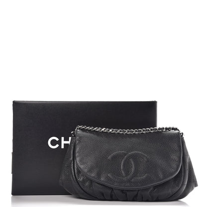 Chanel Caviar Half Moon Wallet On Chain WOC Black 13 of 13