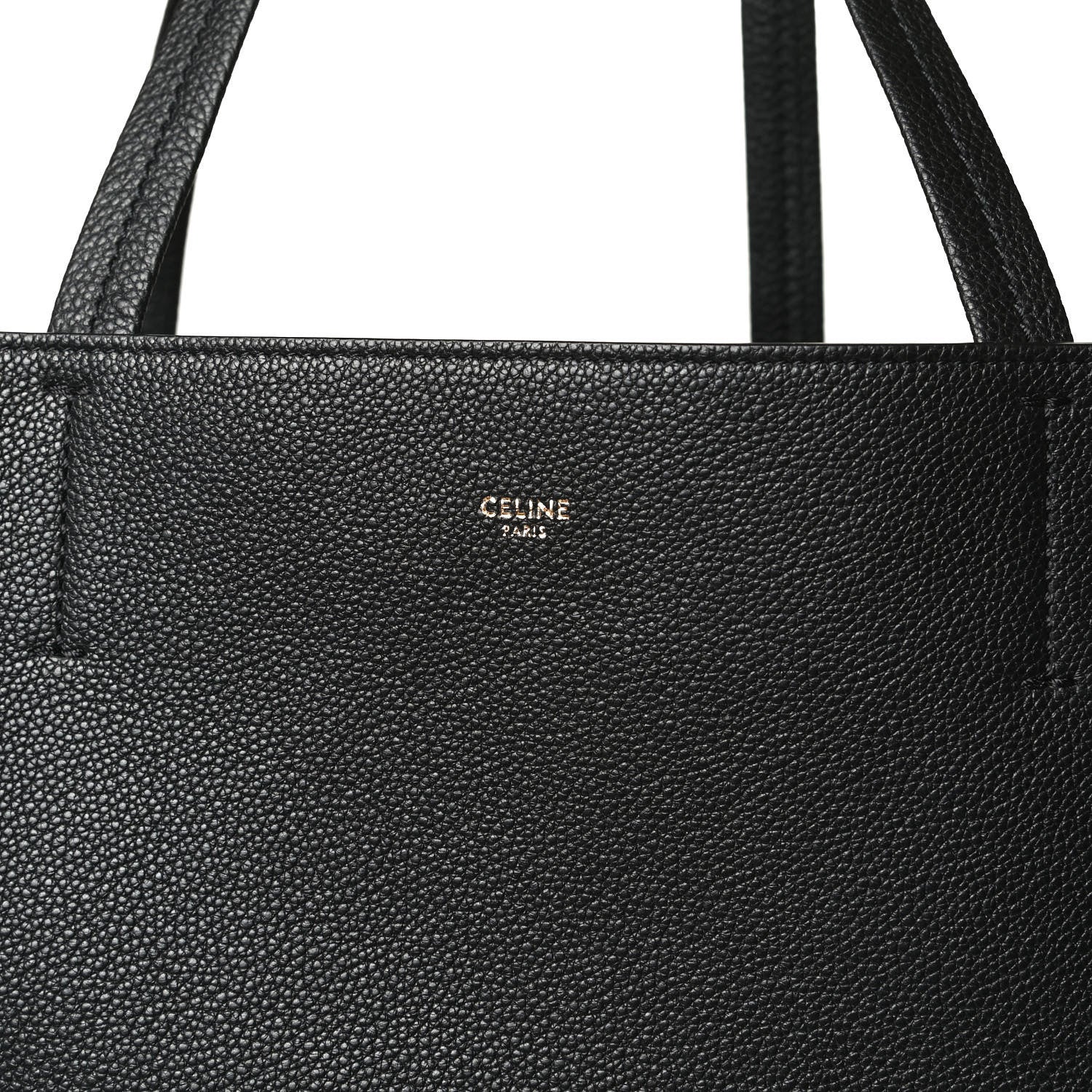 Celine Soft Grained Calfskin Medium Belt Cabas Phantom Black 7 of 9