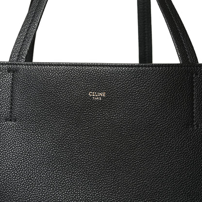 Celine Soft Grained Calfskin Medium Belt Cabas Phantom Black 7 of 9