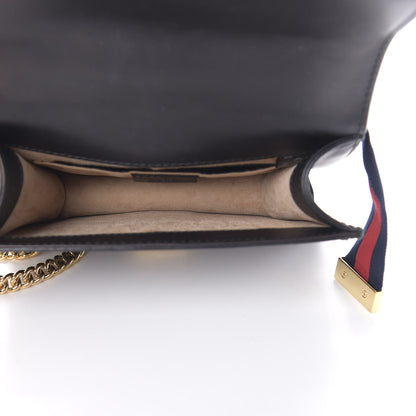 Gucci Calfskin Mini Sylvie Chain Shoulder Bag Black 5 of 14