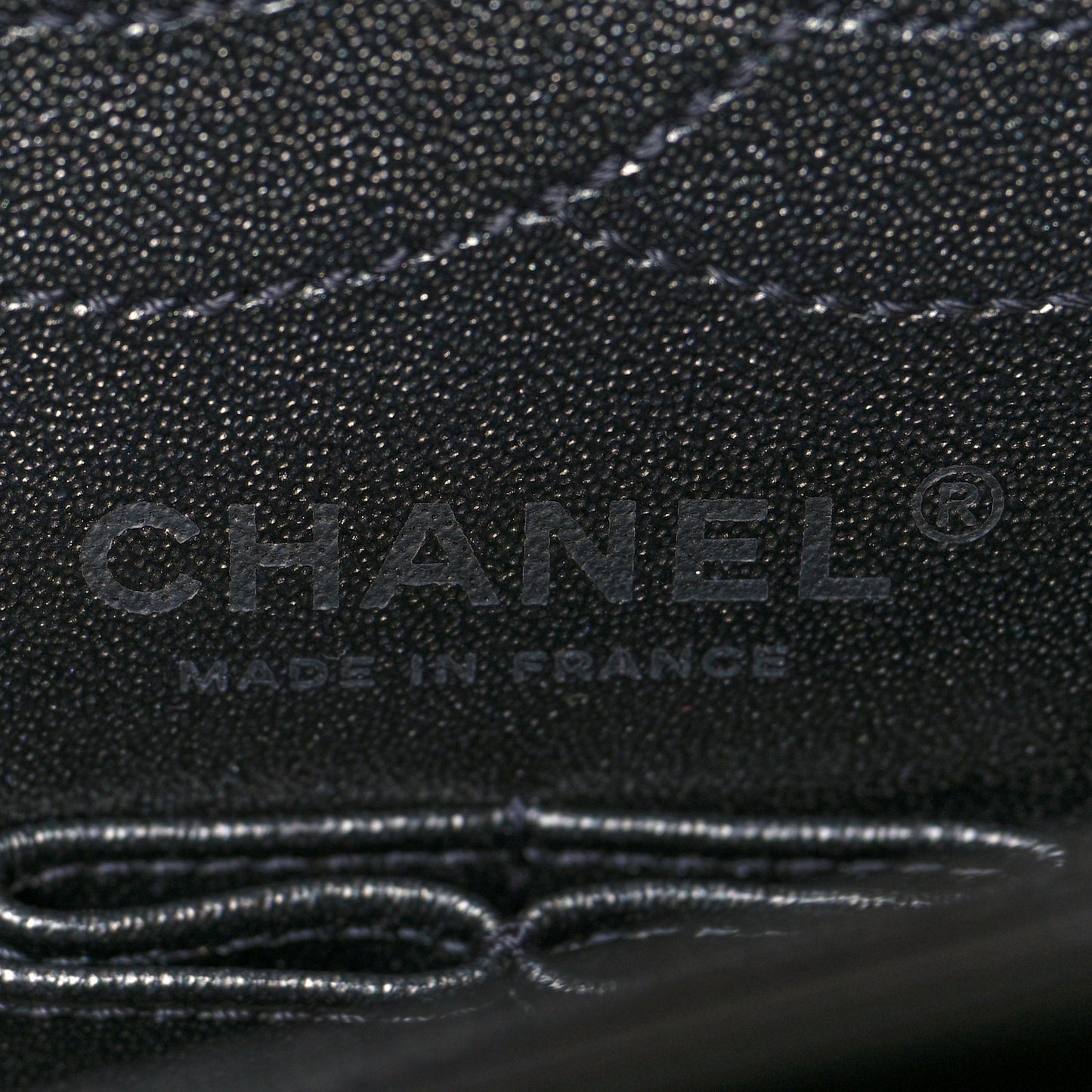 Metallic Sheepskin Quilted 2.55 Reissue 225 Flap Black