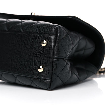 Chanel Caviar Quilted Mini Coco Handle Flap Black 10 of 10