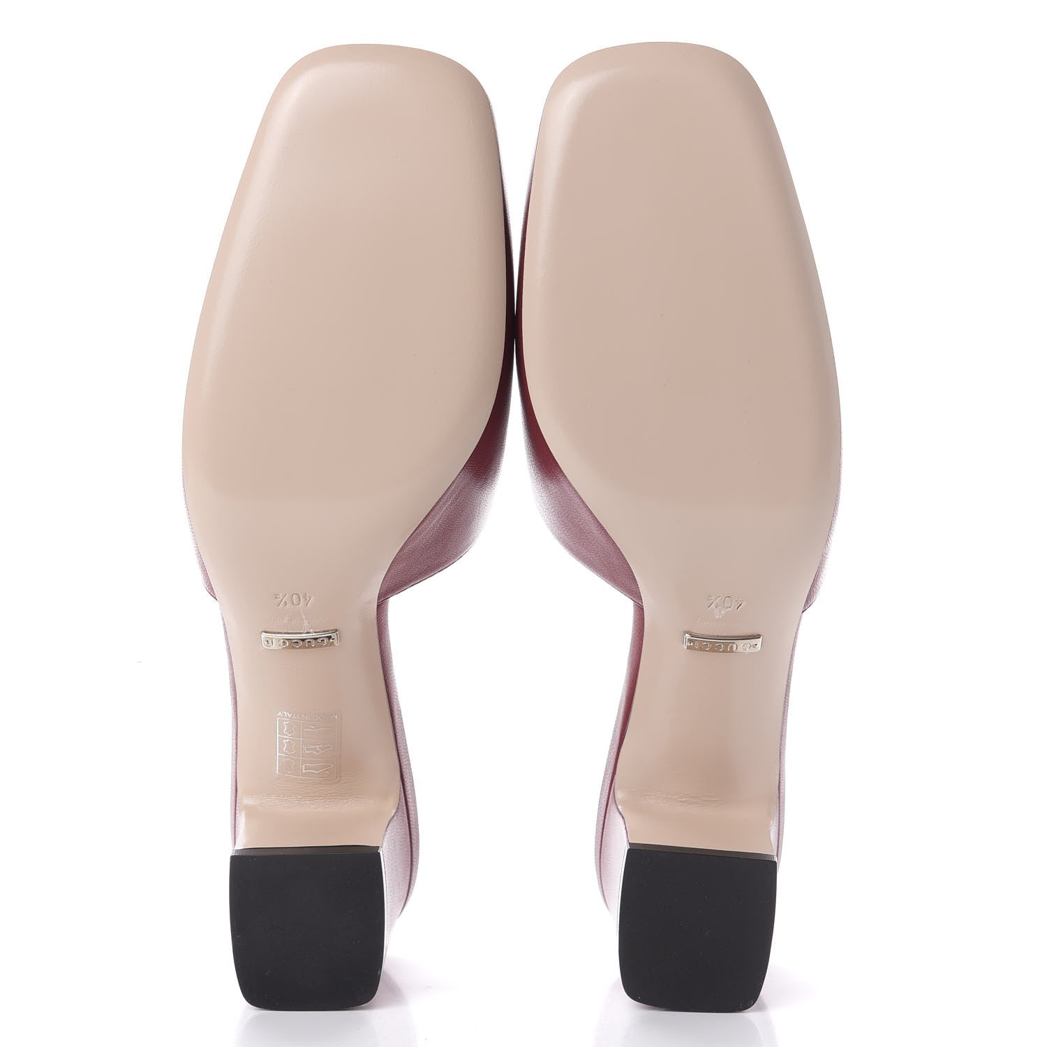 Gucci Malaga Kid Crystal Square G Madelyn Mules 40.5 Romantic Cerise 5 of 10