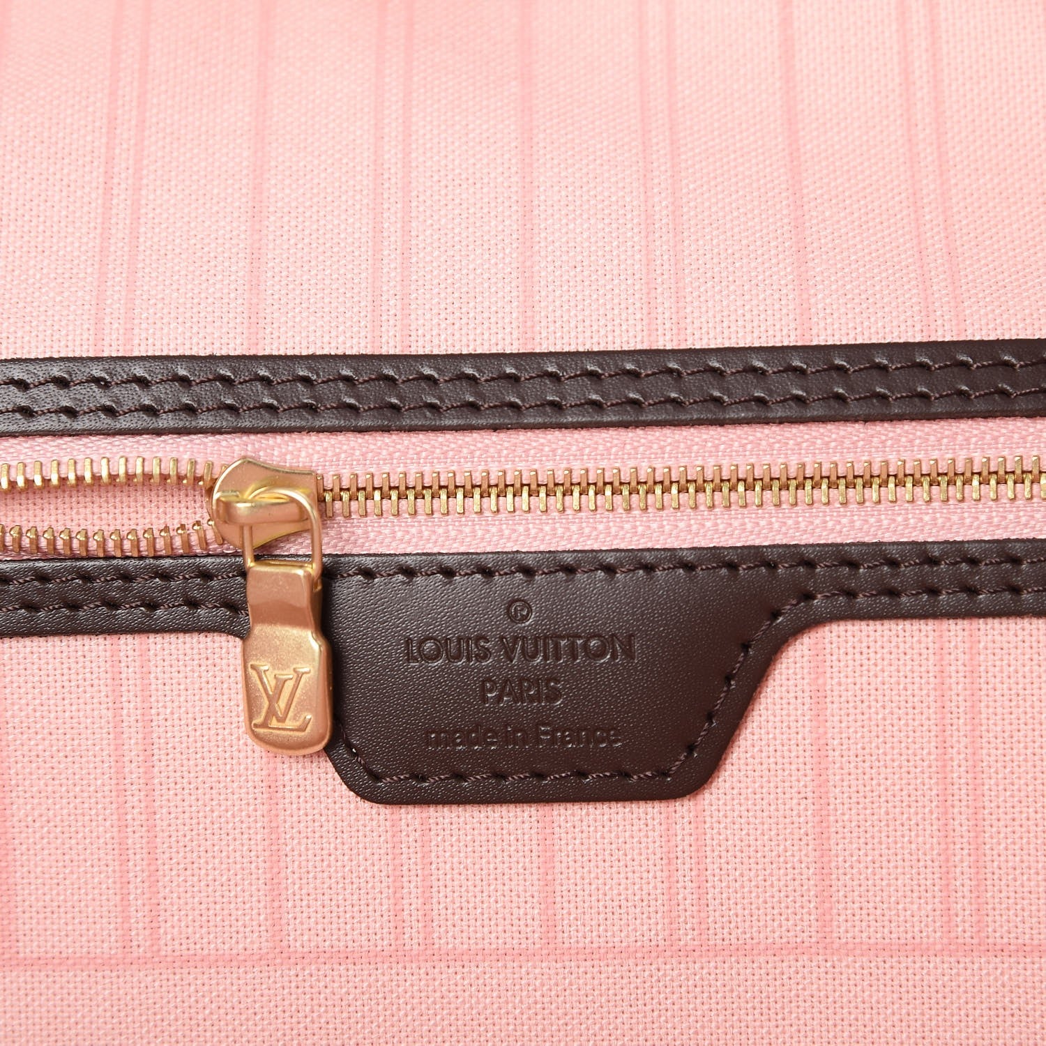 Louis Vuitton Damier Ebene Neo Neverfull MM Rose Ballerine 6 of 8