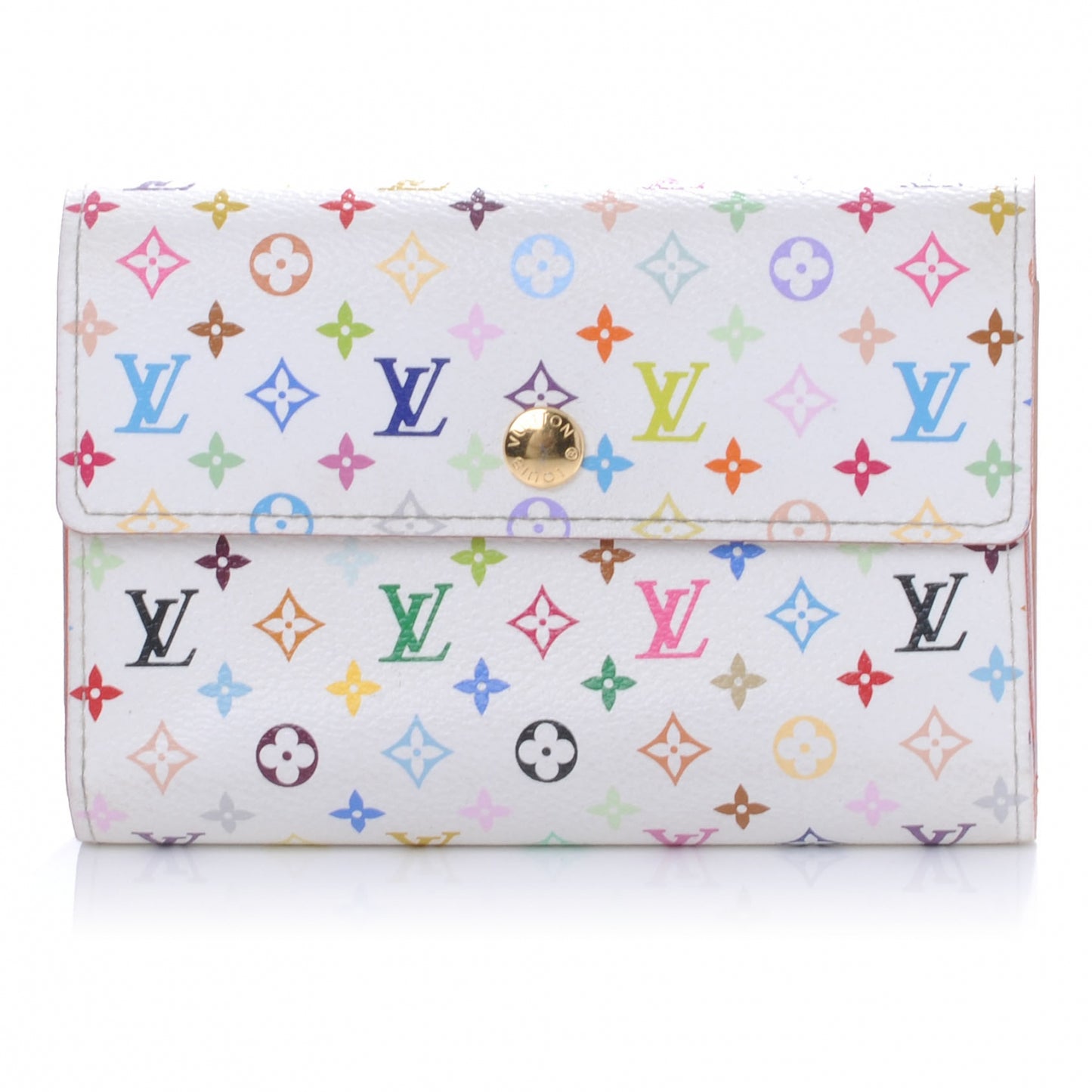 Monogram Multicolor Alexandra Wallet White