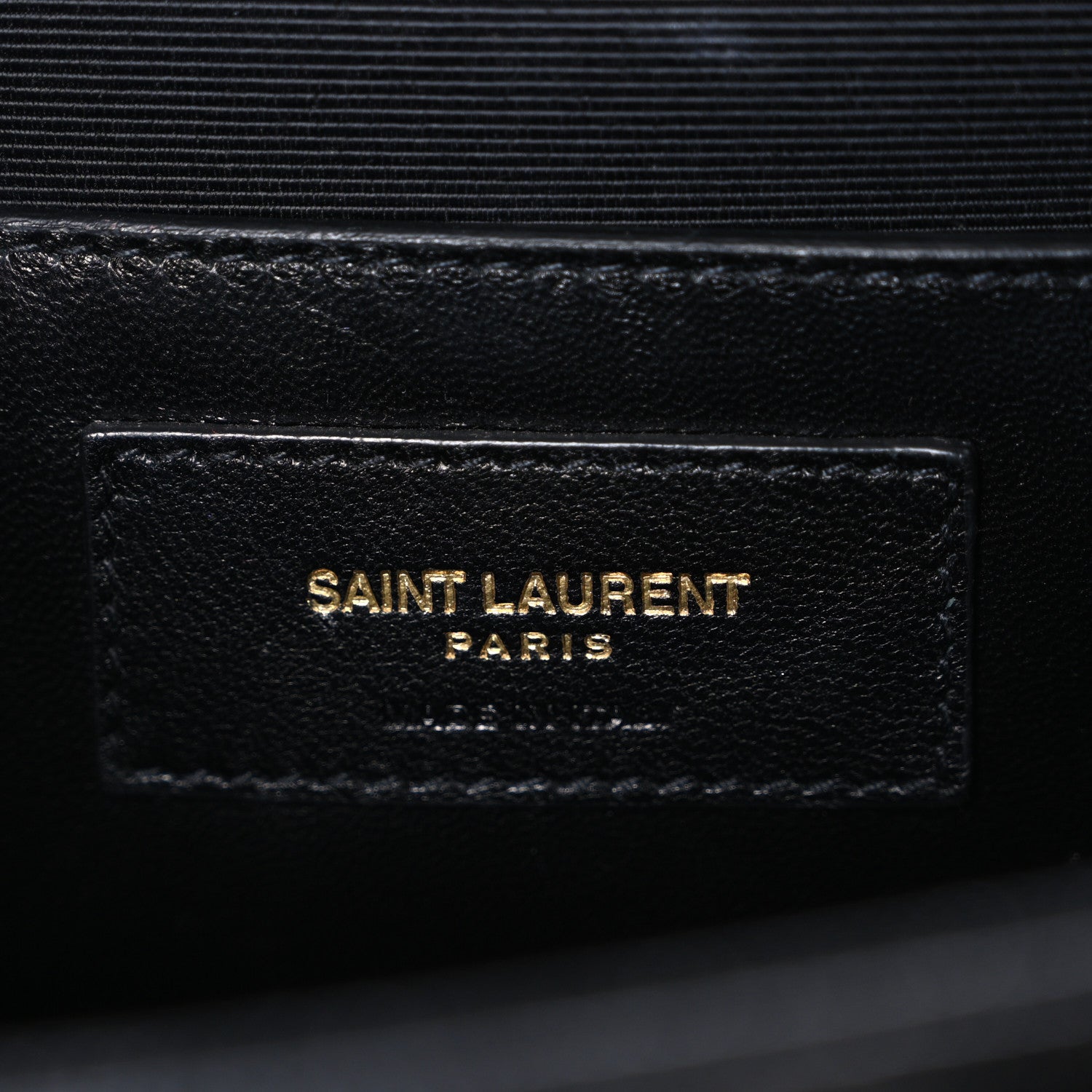 Saint Laurent Grain De Poudre Matelasse Chevron Medium Monogram Satchel Black Black 6 of 10