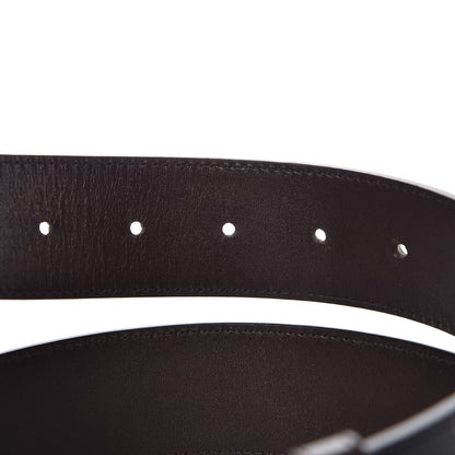 Gucci Guccissima Signature Interlocking G Reversible 37mm Belt 100 40 Black Cocoa 5 of 6
