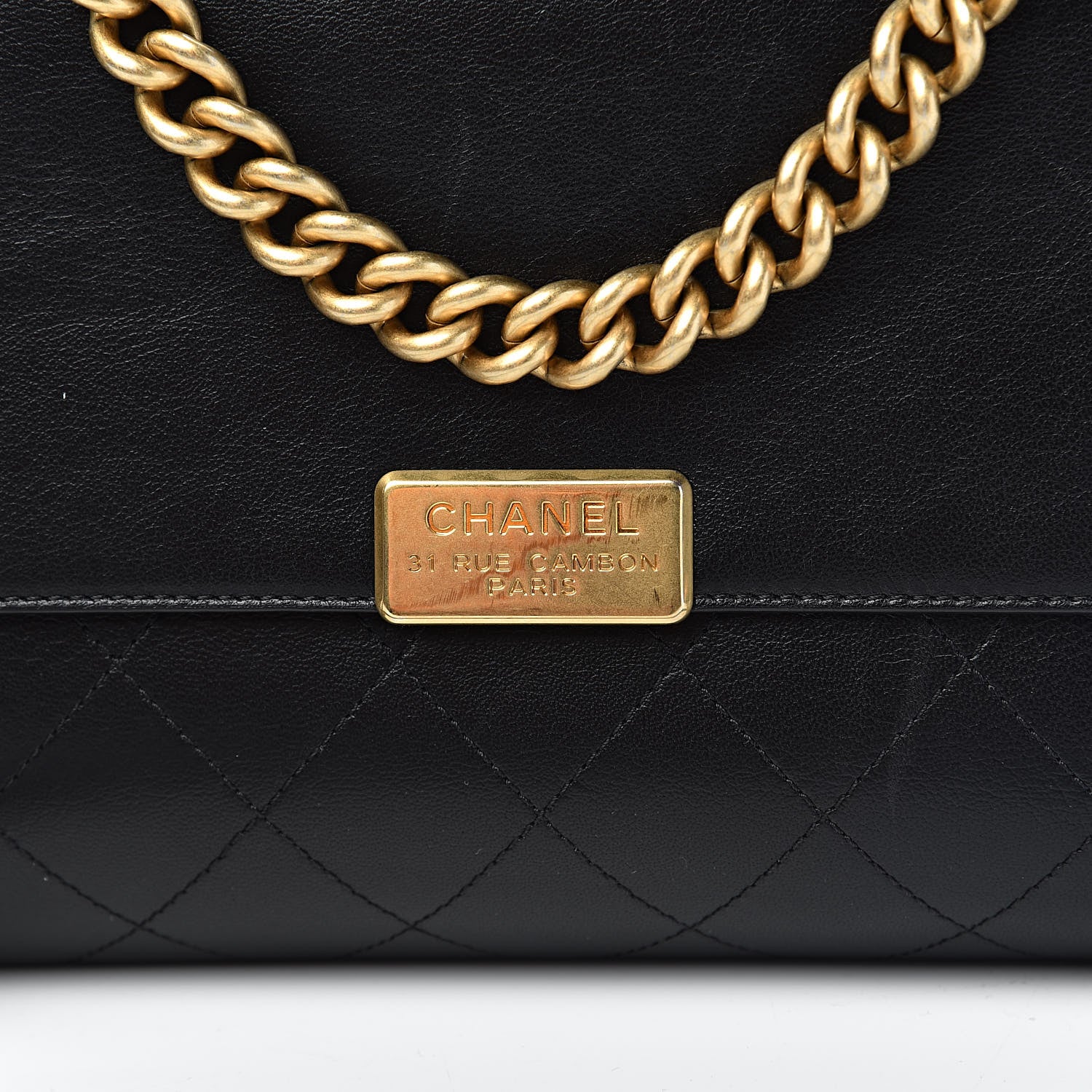 Chanel Goatskin Stitched Flap Black 12 of 18