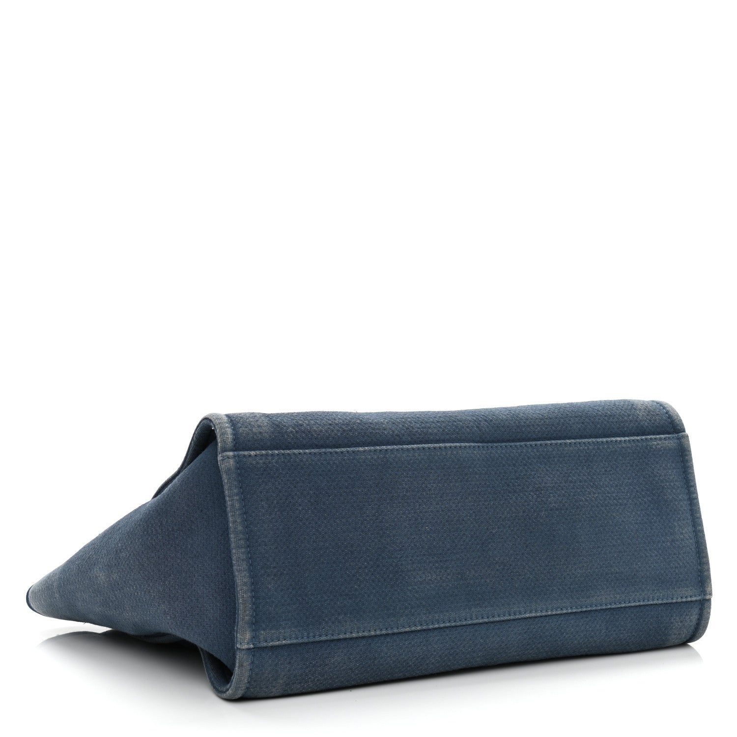 Chanel Canvas Medium Deauville Tote Blue 4 of 10