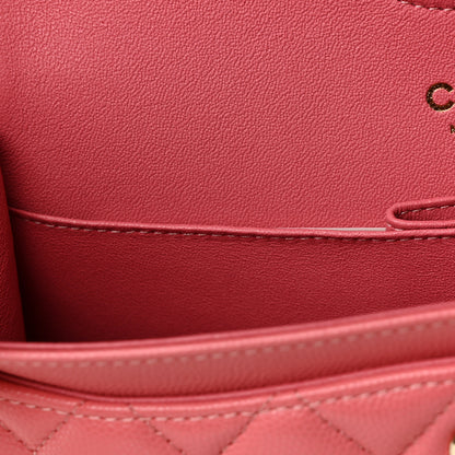 Chanel Caviar Quilted Small Double Flap Pink 10 of 10
