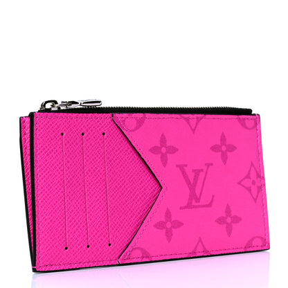 Louis Vuitton Taigarama Coin Card Holder Fuchsia 2 of 4
