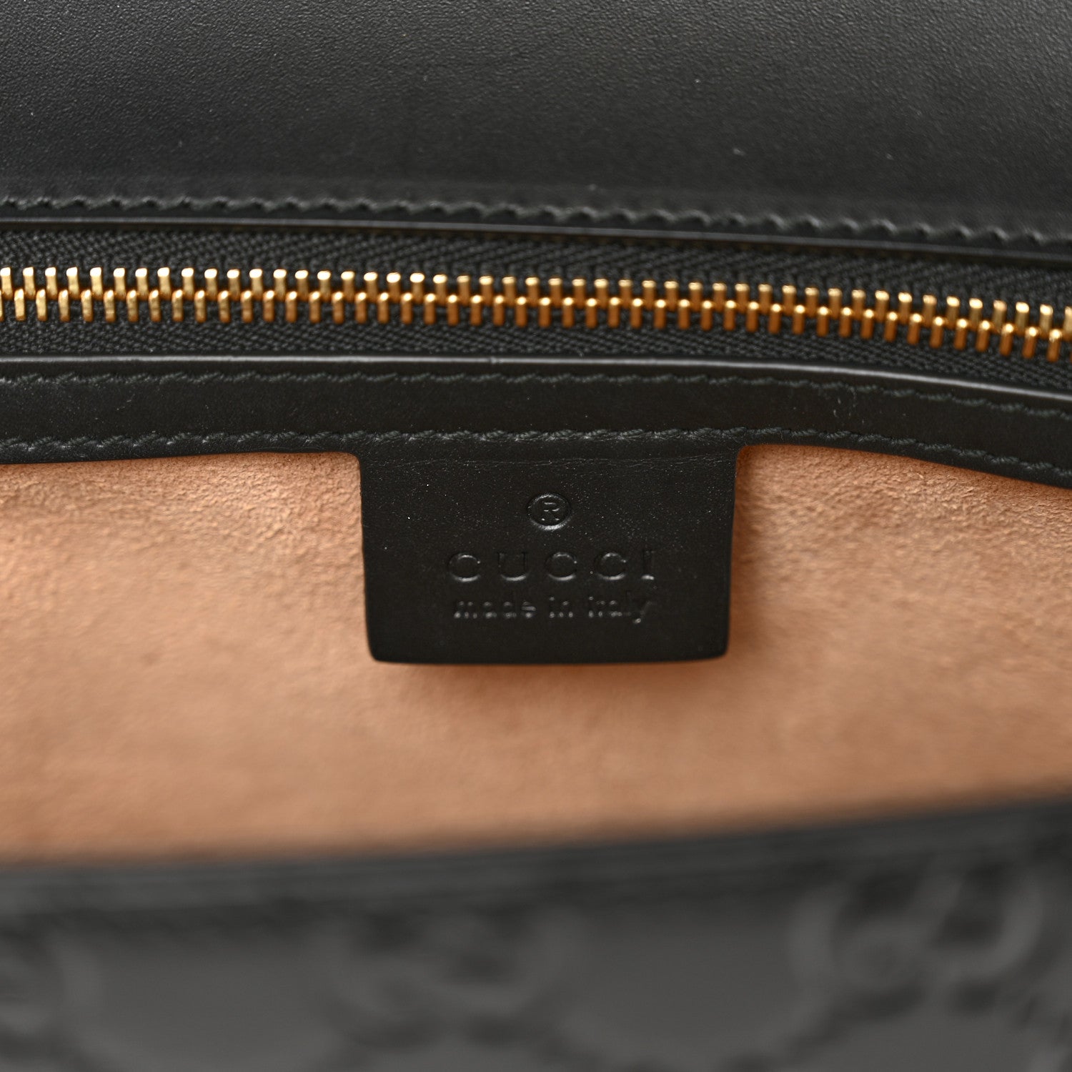 Gucci Guccissima Medium Padlock Shoulder Bag Black 7 of 12