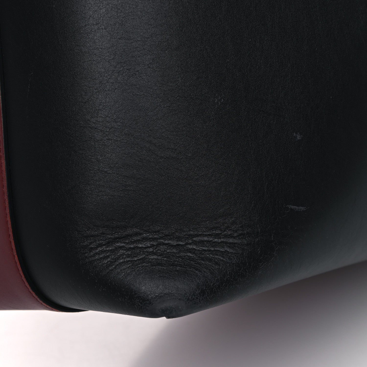 Celine Shiny Smooth Calfskin Small Twisted Cabas Dark Ruby Navy 17 of 23